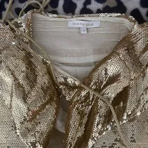 Saks Fifth Avenue | Dresses | Love The Label Gold Sequin Dress | Poshmark